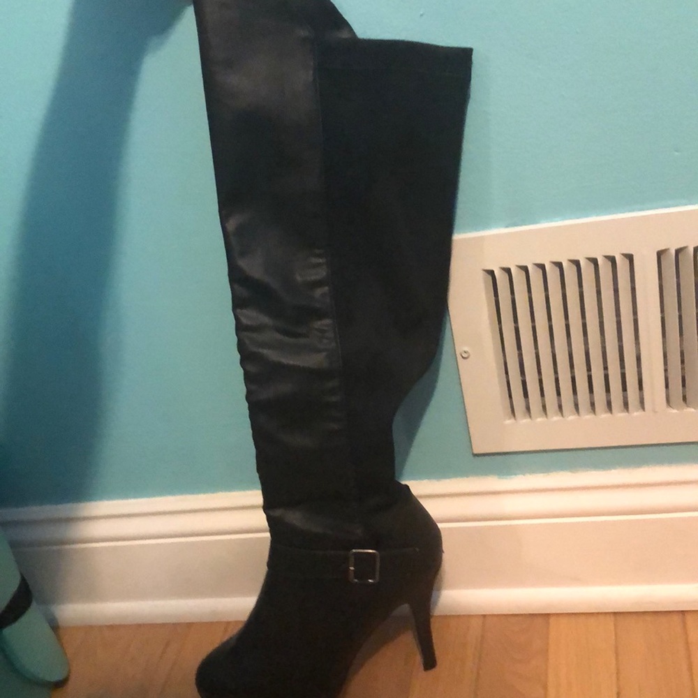 Black high boots